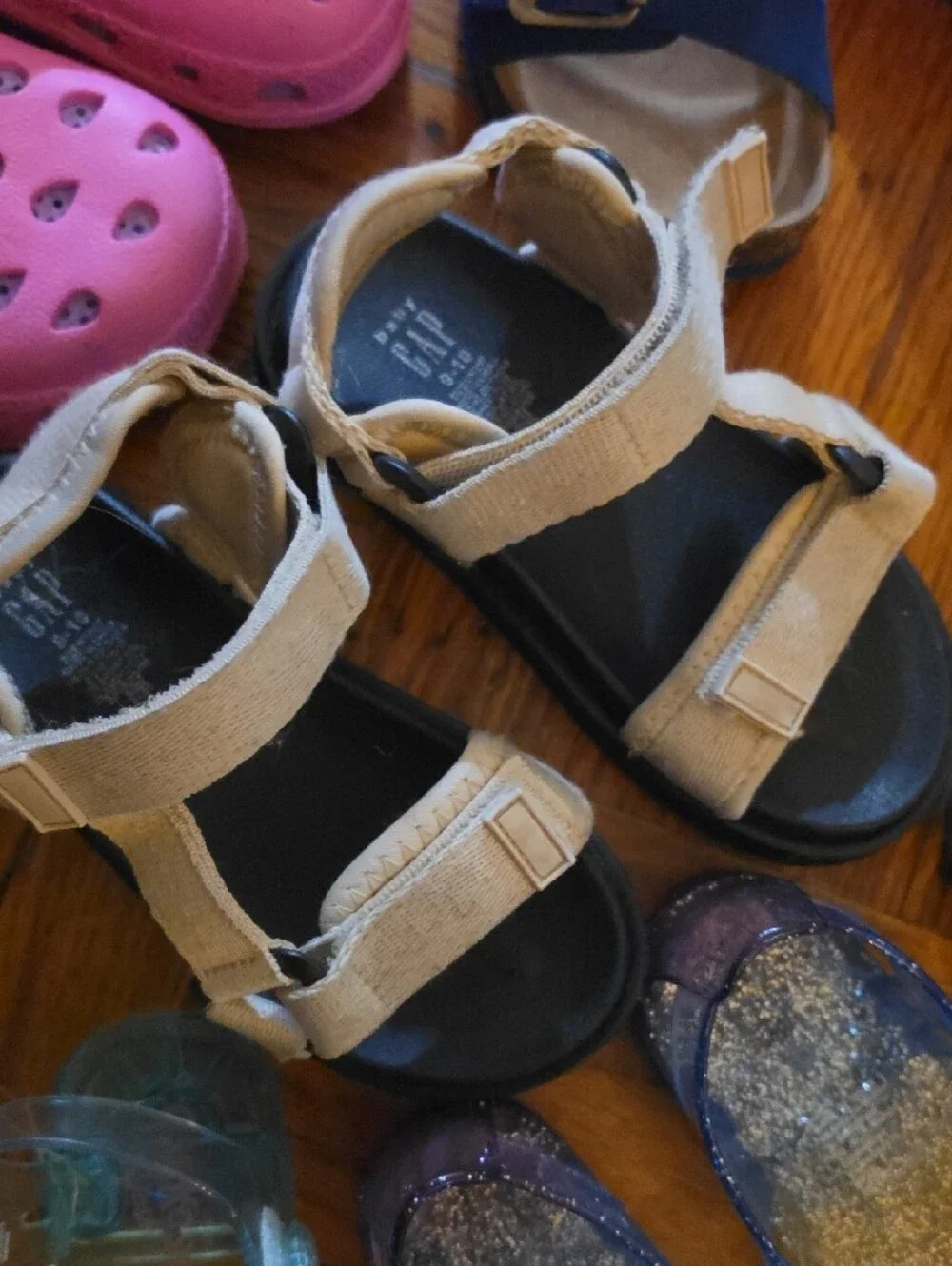 Multiple Kids Sandals (Gap And Kids Rainbow Glitter Jelly Sandals - Unbranded